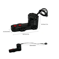 Enhanced Power Functions Building Blocks Set with Train Track, Motor, Battery Box, Infrared Remote Control, and Receiver (Monster motor)