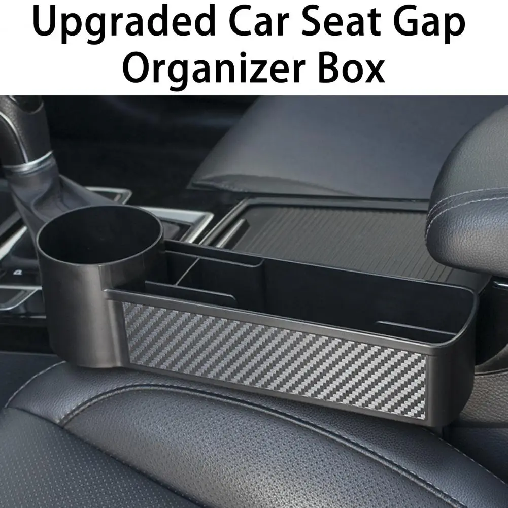 

Car Interior Storage Box Useful Universal Eco-friendly Auto Console Side Storage Box with Cup Holder Car Supplies