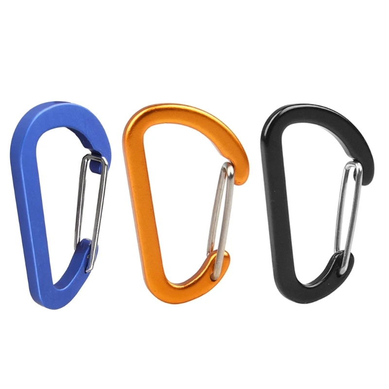 

Heavy Duty D-Shape Clip Keys Carabiner Hooks for Hammocks Camping Hiking Fishing