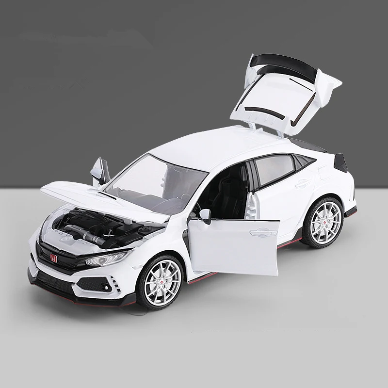 1:24 HONDA CIVIC TYPE R Alloy Sports Car Model Diecast & Toy