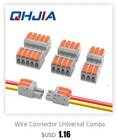 Description Picture 4 of itemHigh Power 6mm² Fast Wire Electrical Connectors Universal Compact Splitter Push-in Cable Wire Connector Fast Terminal Block