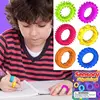 6pcs Sensory Rings Spiky Sensory Finger Rings Set for Kids Adult Silent Stress Reducer Fidgets Ring Antistress Fidget Toys Gifts 2