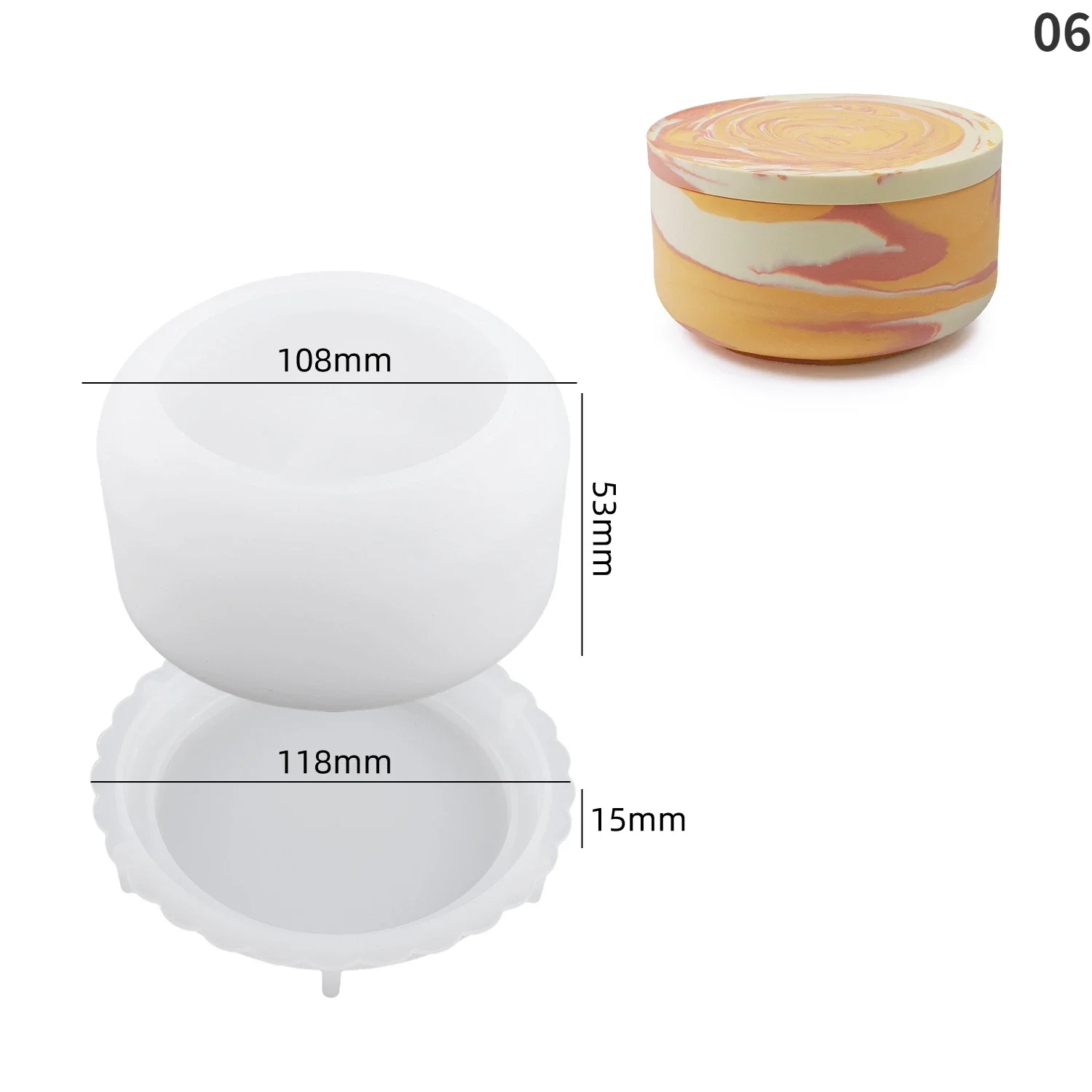 Kürbis Silikonform Für Epoxidharz - DIY Aufbewahrungsglas Mit Deckel