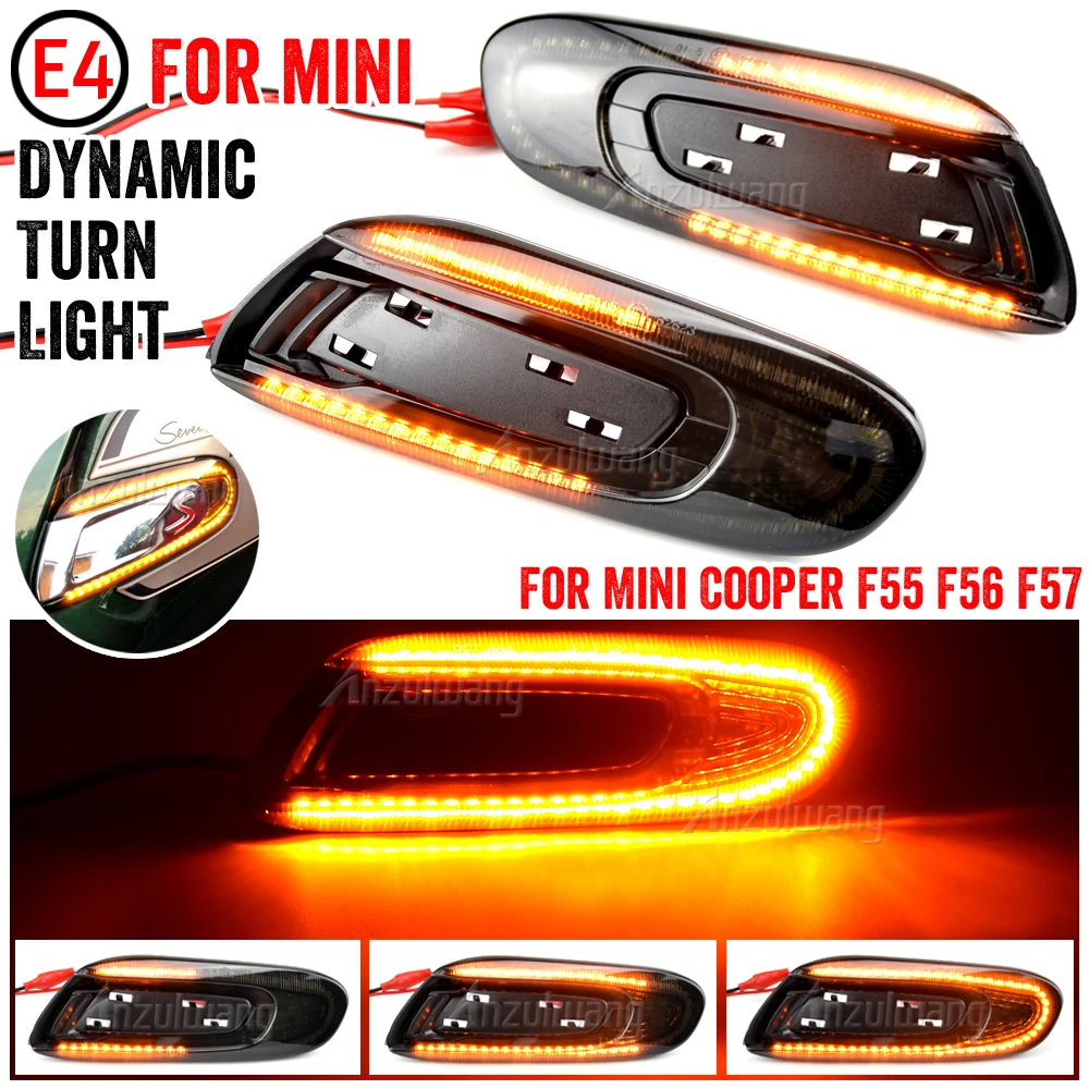 2PCS Led Dynamic Side Marker Turn Signal Indicator Repeater Light lamp