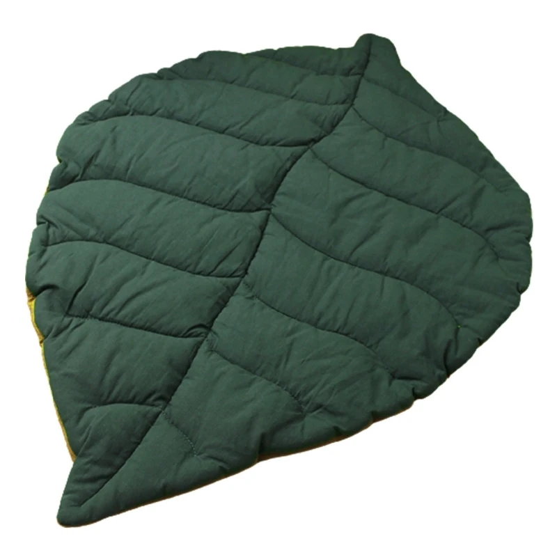 Cotton Blanket Green Color Leaf Shaped Sofa Ins Large Leaves Blanket