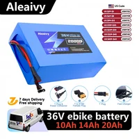 Batterie d'origine Aleaivy 36V 48V 10Ah 14Ah 16Ah 20Ah 18650 pour vélo 200-2000W, vélo, scooter et autres moteurs 1