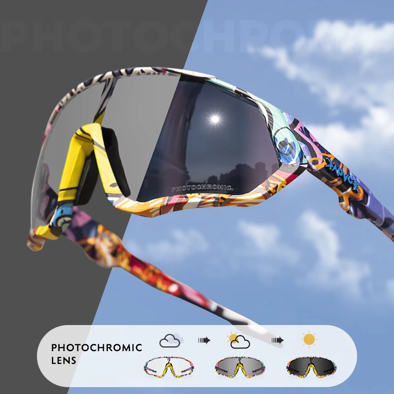 남성 여성 Photochromic Uv400 도로 자전거 안경 사이클링 레이싱 고글 자전거 MTB 선글라스 야외 스포츠 러닝 라이딩 안경
