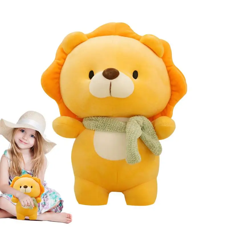

Super Soft Stuffed Animal 23cm Cartoon Lion Lovely Kids Birthday Gift Plush Pillows Huggable Stuffed Plush Toy for Family Kids