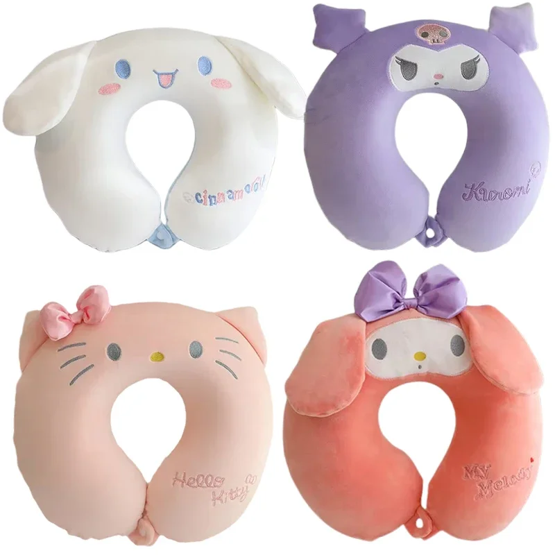 

Sanrioed Kuromi Cinnamoroll My Melody HelloKittys Plush Doll U-shaped Pillow Cartoon Portable Travel Office Siesta Neck Pillows