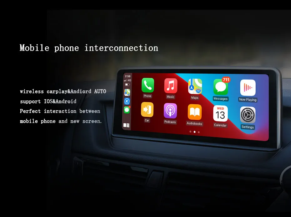 Factory Price 10.25"HD Android Car Video Player Carplay GPS Navigation For BMW