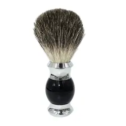 High Quality Honey Pure Badger Hair Classic Hand-Crafted Resin Handle Beard Shaving Brush for Father's Day Gift Set