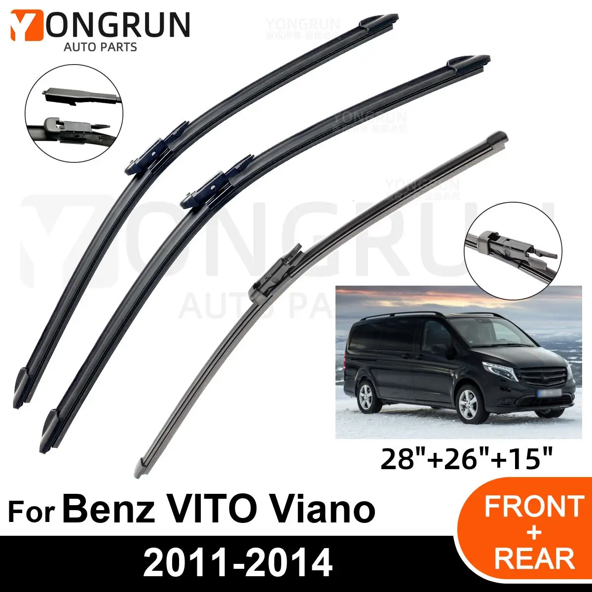 

Щетка стеклоочистителя для Benz VITO Viano W639 2011-2014, 3 шт.