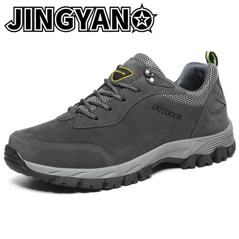 Outdoor Sports Men's Suede Low Top Hiking Shoes