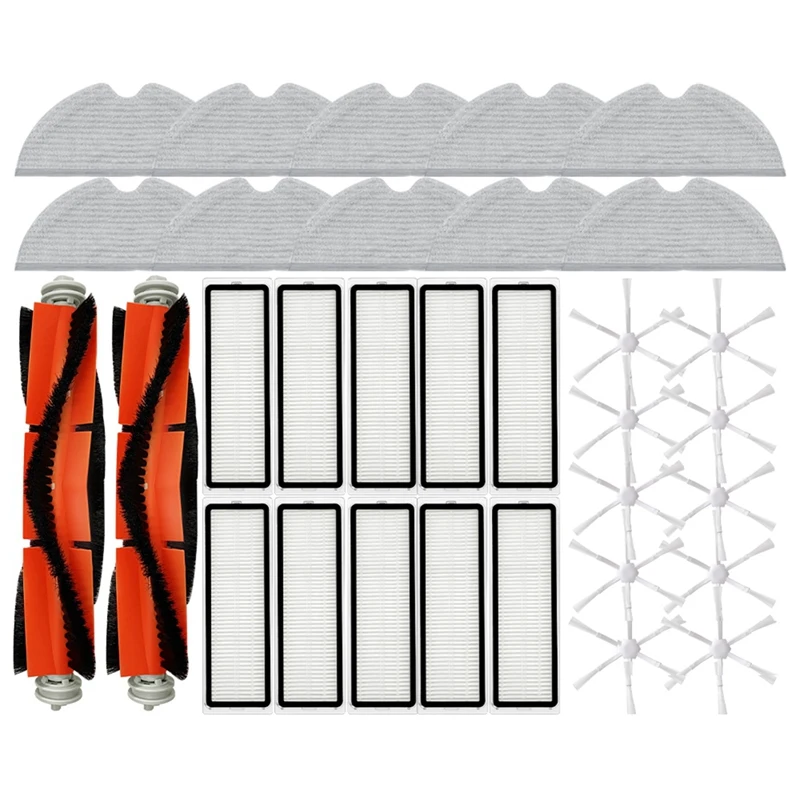 

For Xiaomi Mi Robot Vacuum 1C, Mop 2, STYTJ03ZHM Spare Parts Accessories Main Side Brush Hepa Filter Mop Rag Accessories