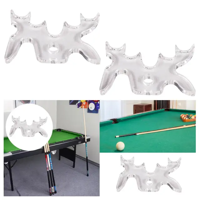 Clear Billiard Bridge Head Pool Table Cue Stick Bridge for Training Practice 1