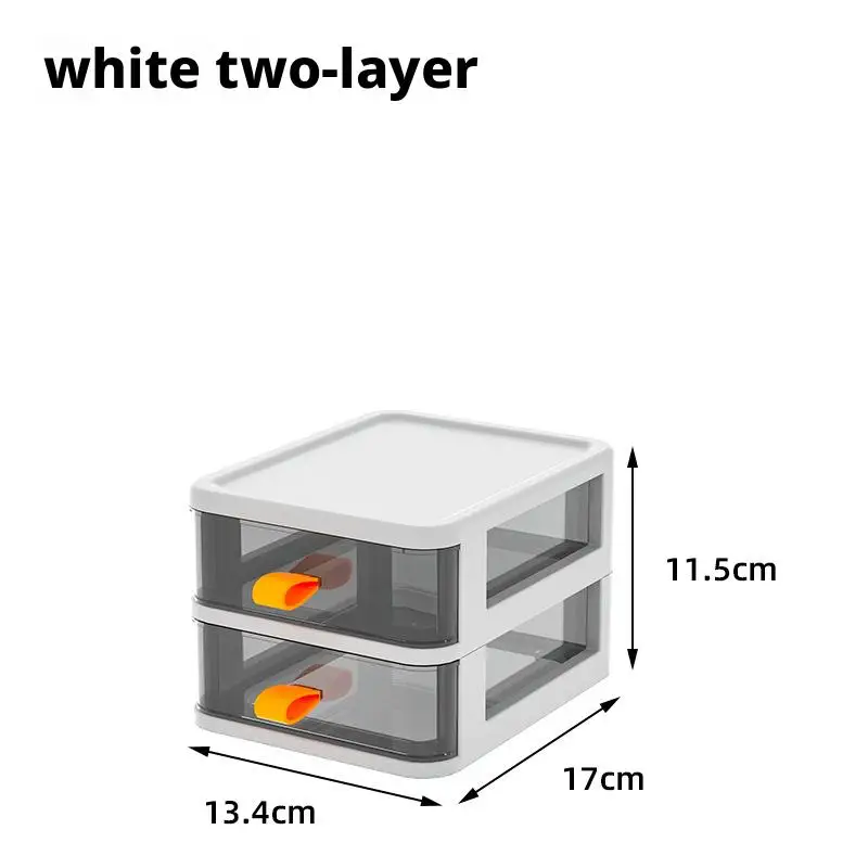 Şeffaf masaüstü saklama kutusu çeşitli eşyalar depolama dolabı kozmetik saklama kutusu çok katmanlı çekmece masaüstü kırtasiye saklama kutusu