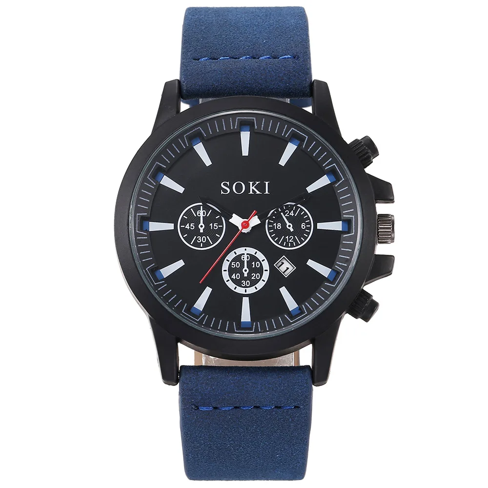 

2023 New Fashion Men Sports Wrist Watches 3D Leather Watch Mens Army Military Quartz Watch For Male Clock Relogio Masculino Gift