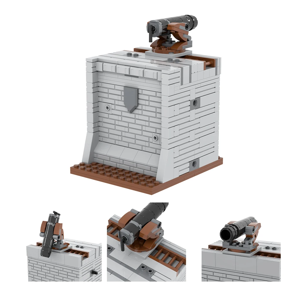 MOC Attack On Titan Giant Brick Anime Action Figure Rumbling Cannon Weapon Building Blocks Toys For Children Creative Birthday Gift