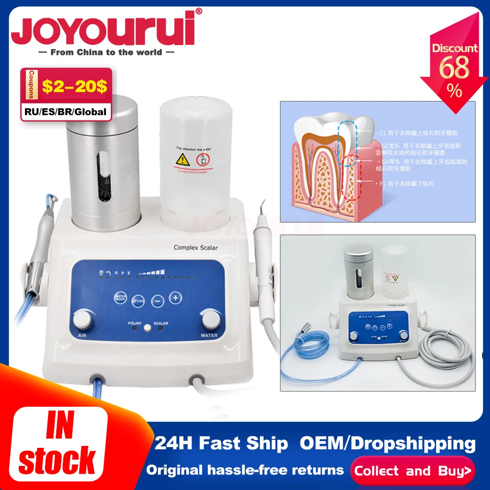 

Dental Air Water Polisher Jet Air Flow Oral hygiene Tooth Cleaning Prophy Polishing tool teeth whitening cleaning gun pen Tiips