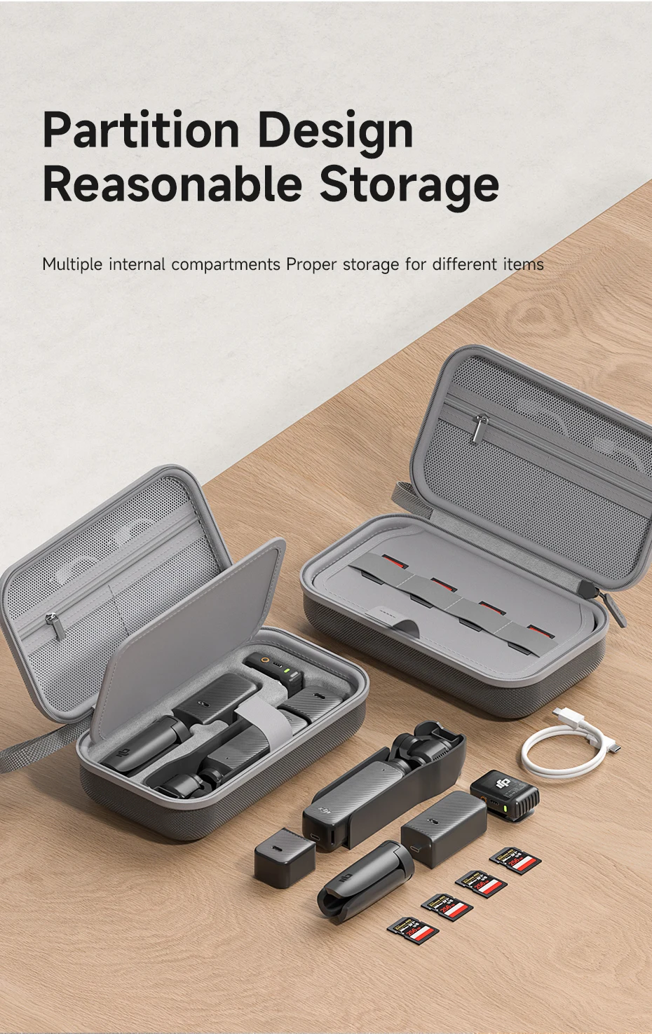 Hagibis Case Hard Shell for DJI Osmo Pocket 3 – Creator Combo