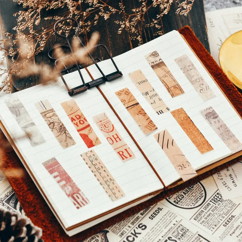 Phrase Label Vintage Washi Stickers Junk Journal Ephemera Number Words DIY Album Aesthetic Sticker Scrapbooking Material 70 Pcs decorative labels stickers stationery stickers alphabet label stickers paper stickers adhesive stickers diy scrapbooking accessories