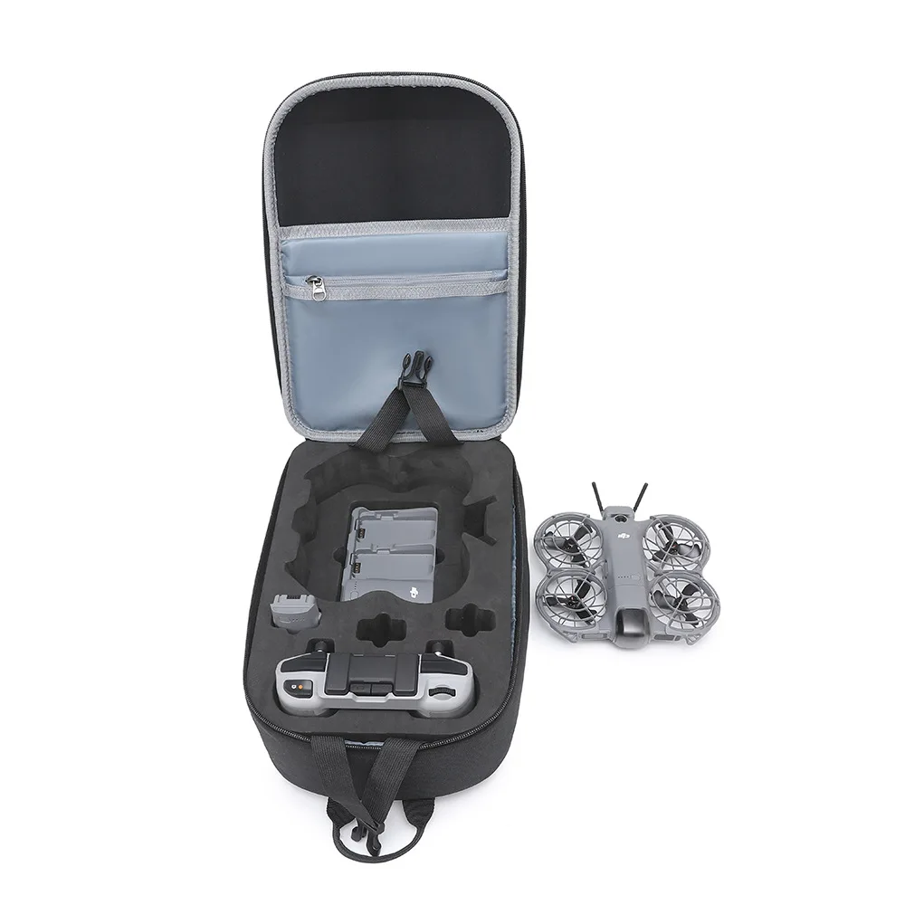 DJI NEO 2용 케이스 백팩, DJI RCN3용 휴대용 보관 숄더백 하드 EVA 캐링 케이스, 배터리 충전기 허브 및 액세서리