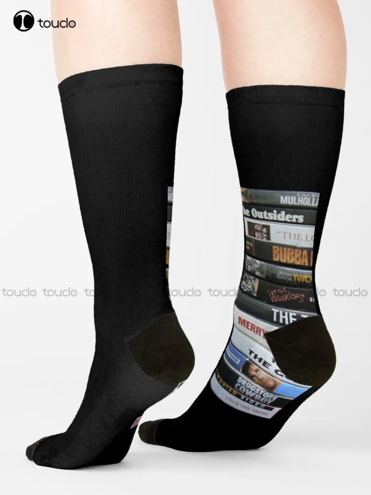 

Random Dvds - Vertical Sticker Socks Womens Soccer Socks Unisex Adult Teen Youth Socks 360° Digital Print Gd Hip Hop Gift Retro