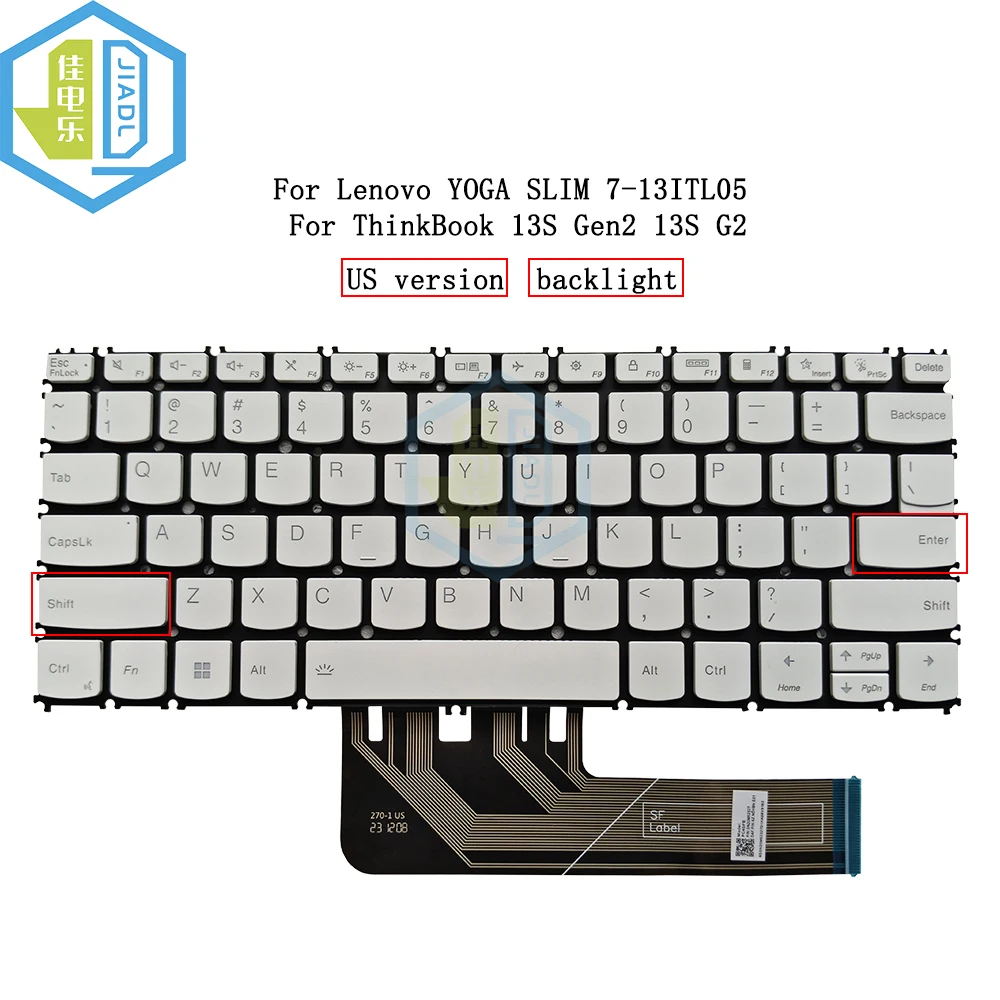 LA US Backlight keyboard for lenovo YOGA SLIM 7-13ITL05 7-13ACN05