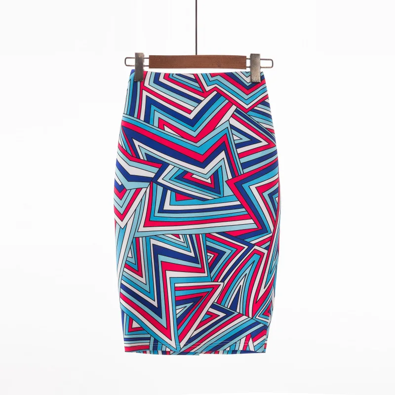 

Vintage Skirt 2023 New 3d Printed High-waisted Slimming A-line Skirt Temperament Wrap Hip Skirt