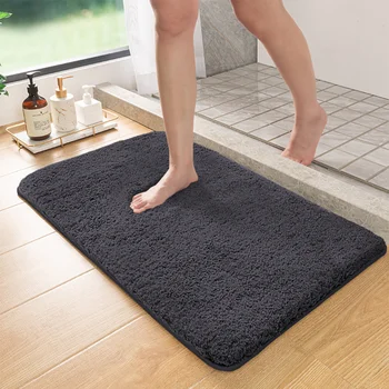 Furry Absorbent Bathroom Mat 1