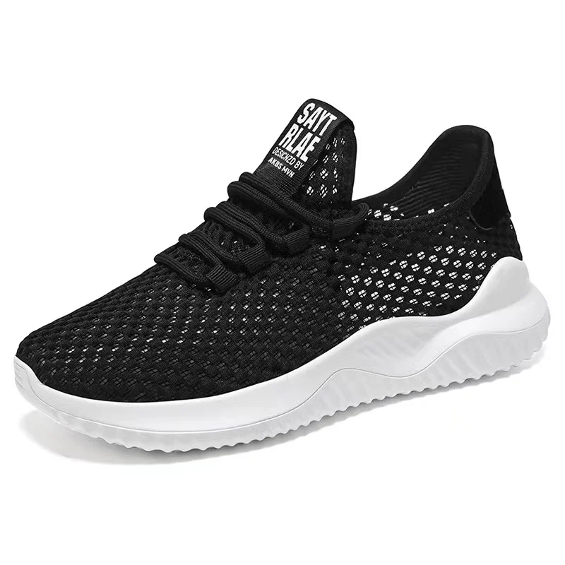 Men Tennis Shoes Breathable Top Mesh Male Sport Shoes Slip-on Boys Fashion Footwear Sneakers Outdoor Flats Tenis Hombre