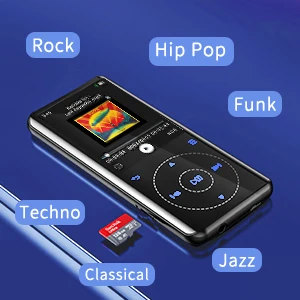 iPods Portable MP3 MP4 Player Image Viewer Zinc Alloy Body 2.4 inch touch buttons Earphone Equalizer