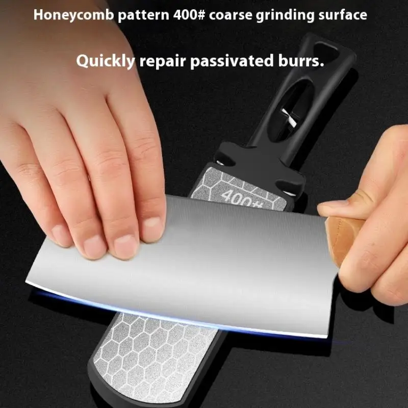 Description Picture 3 of itemKnife Sharpener Diamond Bars 400 Grit Multi-Tool Kitchen Knives Tungsten Steel Ceramic Grinding Double-Sided Whetstone