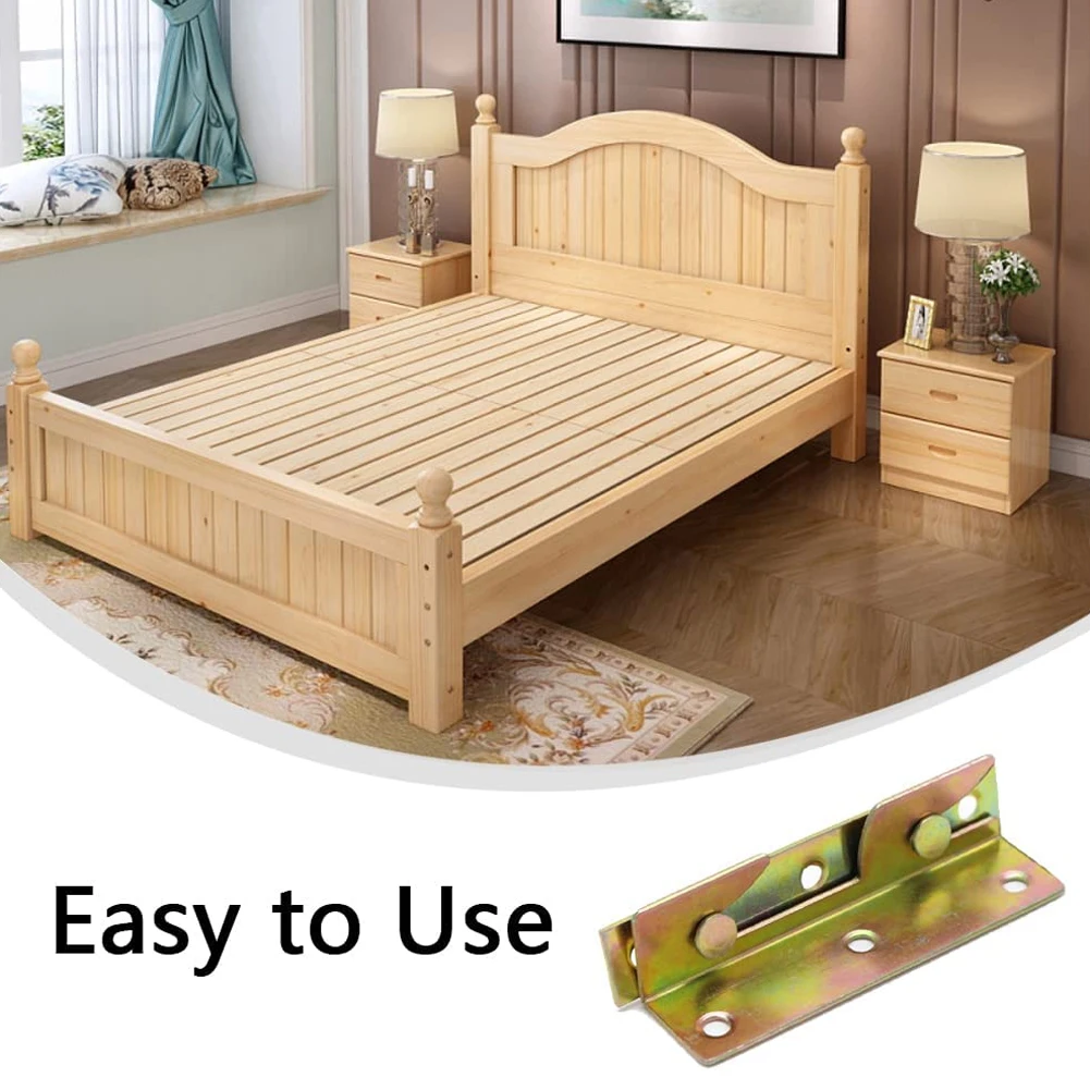 Description Picture 5 of itemBed Rail Bracket Bed Hinge Bed Bed Rail Brackets Brass Connection Equipment Heavy Duty Bed Rail Fittings Wooden