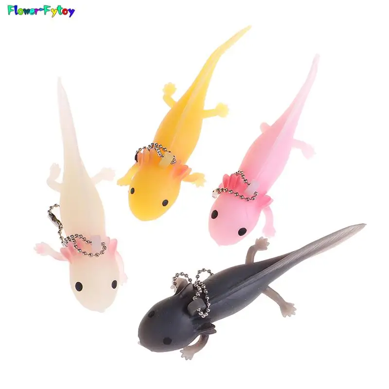 1pcFunnyKeychainAntistressSoftFishGiantSalamandeStressToy
