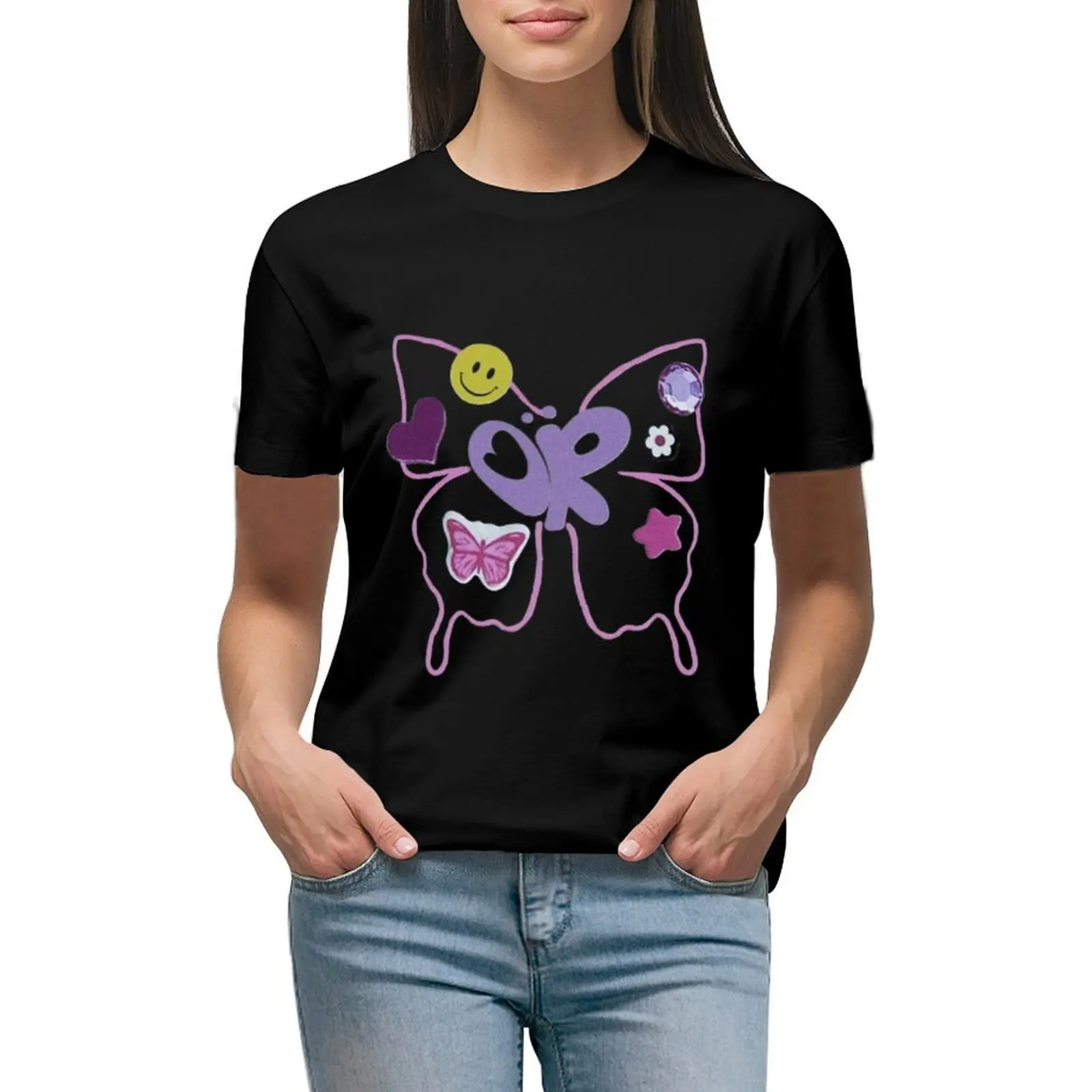 

olivia T-shirt shirts graphic tees cute clothes cropped t shirts for Women