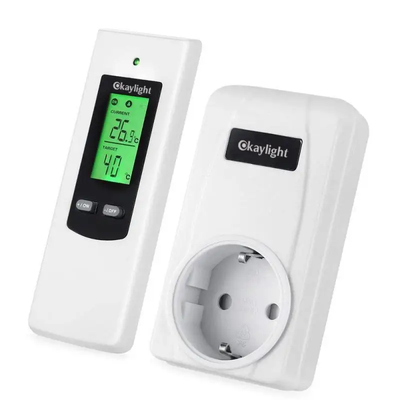 

Digital Wireless Thermostat Room Temperature Controller Heating And Cooling Function With Remote Control+LCD Display Backlight