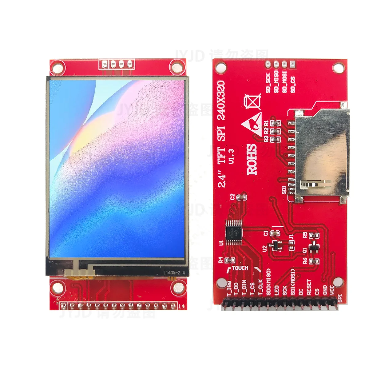 2.4 inch 240x320 SPI TFT Serial Port LCD Display Module 5V/3.3V PCB Adapter Micro SD Card ILI9341 / ST7789V For Arduino