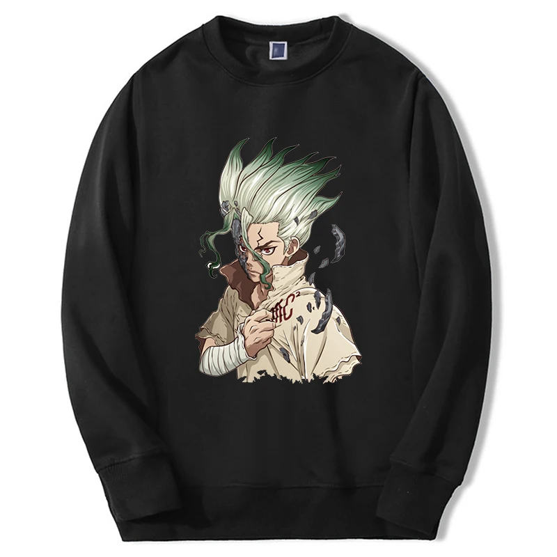 

Dr.STONE Ishigami Senkuu Hoodies Japan Anime 2022 New Fashion Sweatshirts Casual Loose Fleece Sportswear Fashion Streetwear