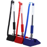 3 Pcs Office Pen Anti-theft with Stand Security Gel Ink Pens Counter for Bank Desk Reception Desktop 1