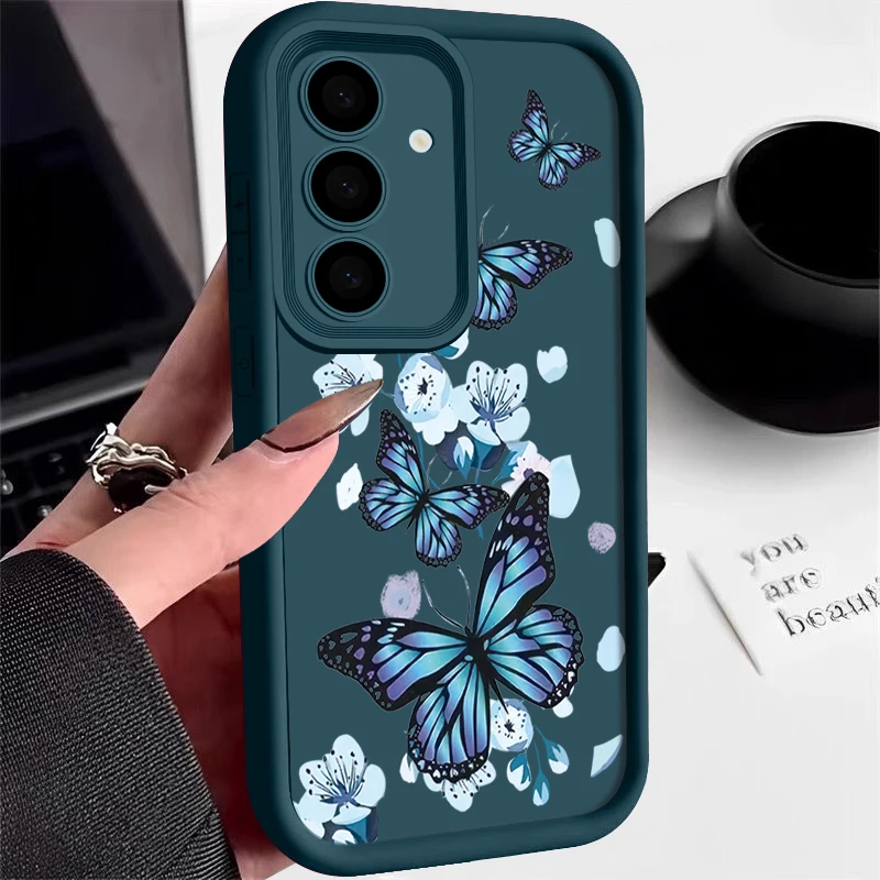 Blue Butterfly TPU Phone Case - Elegant and Durable Protective Cover