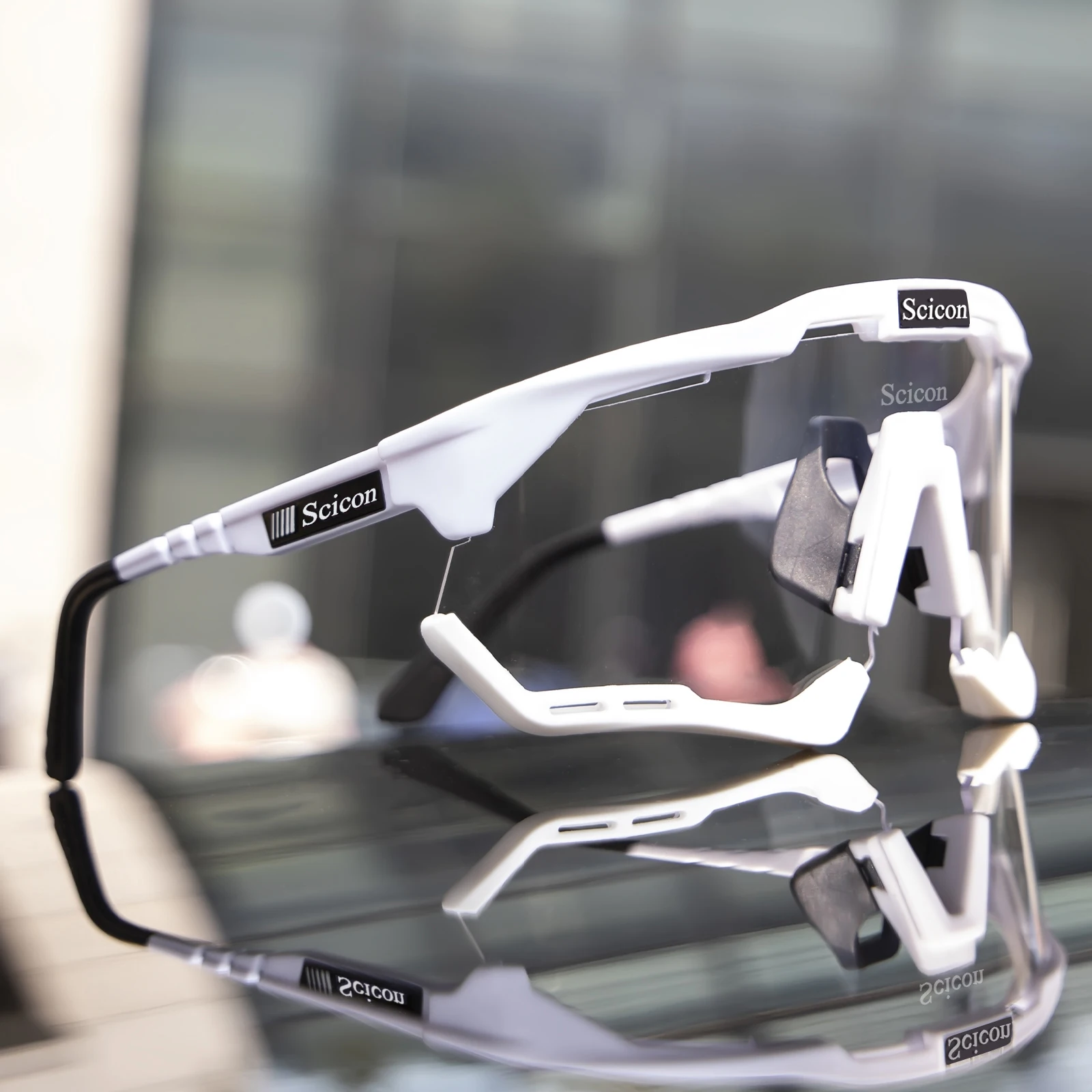 

SCICON Photochromic Cycling Glasses Outdoor Sports Sunglasses Mountain Bike Road Bicycle for Men Women Cycling Eyewear