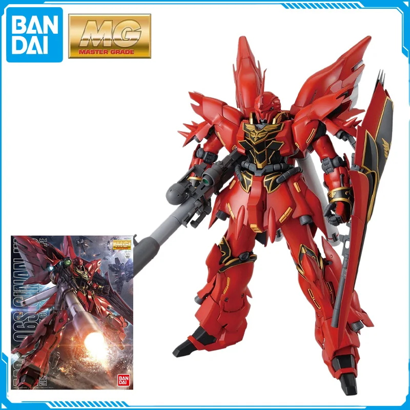 Disponibile Bandai Mg 1/100 Mobile Suit Unicorn Msn-06S Sinanju Original Anime Figure Model Toys Action Collection Assembly Doll