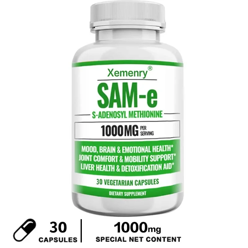 תוספת SAM-e - להקלה על כאבי מפרקים, קפסולות, טיפוח ברך, תוספת לבריאות הנפש