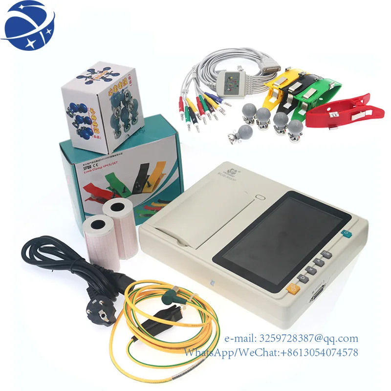 

Портативная ручная машина YYHC YKD ECG-3030P 3 Channel цифровой электрокардиограф ECG EKG device Biocare