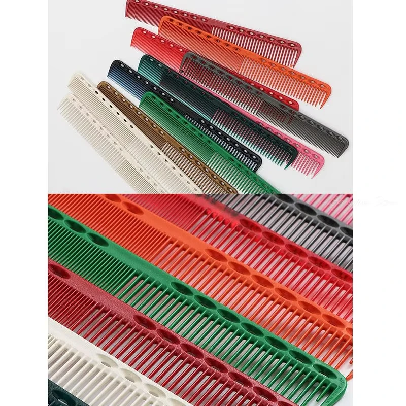 1pc 339 Hairdressing Haircutting Comb Professional Salon Stylist Tools Japanese 18cm Resin Barber's Comb Multiple Colors 4