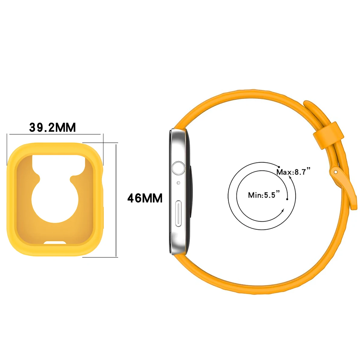 حزام سيليكون مع حافظة حماية لساعة Huawei Watch Fit...