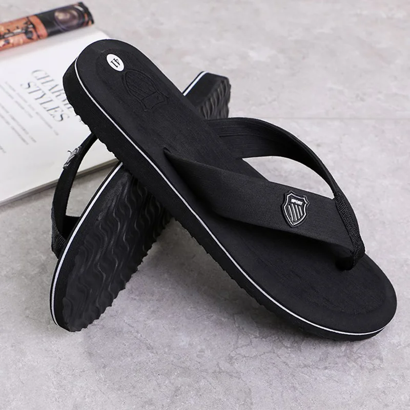 Non Slip Sandals Men's Lightweight Quick-Drying Comfy Thong For Indoor Outdoor Summer
