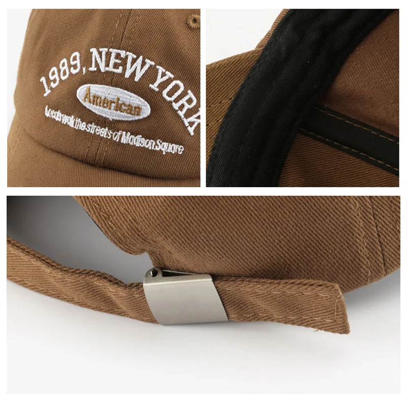 Embroidery 1989 New York Baseball Hats Washed Cotton Cap For Men Women Adjustable Snapback Caps Baseball Cap Letter Dad Hat Hot