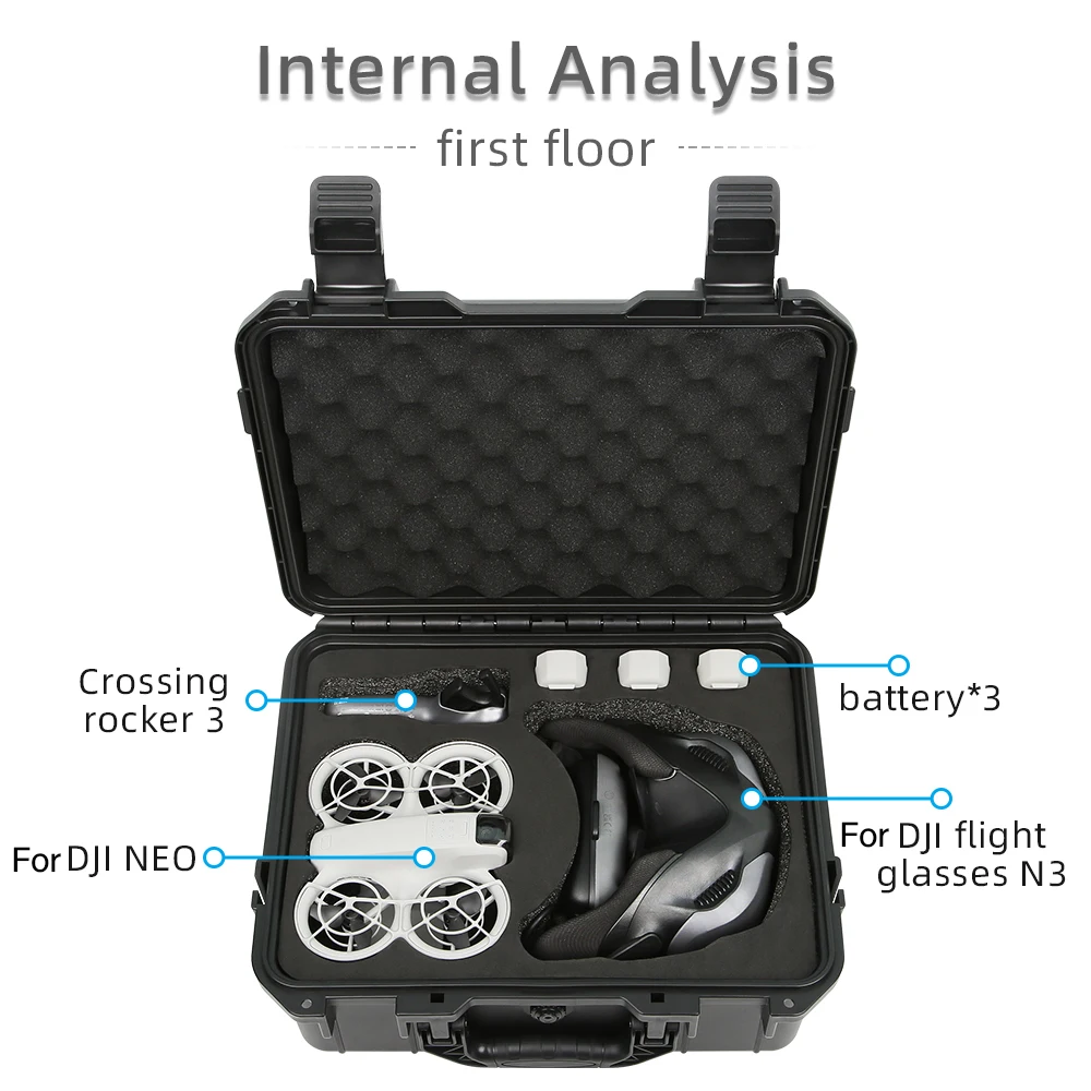 All-in-One Explosion-Proof Case Hardshell Carrying Box Shoulder Storage Bag DJI NEO Goggles N3 DJI NEO Drone Accessories